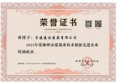 林州市建筑业技术创新先进企业